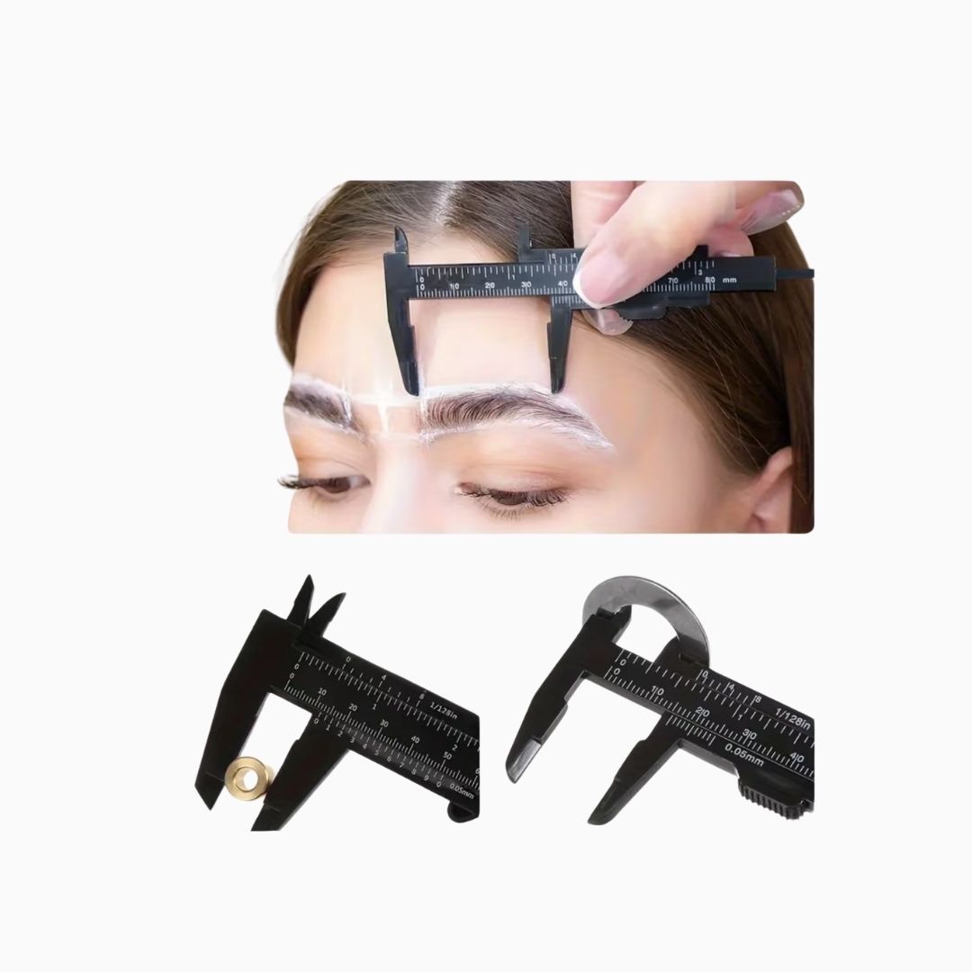 סרגל קטן למדידת גבות