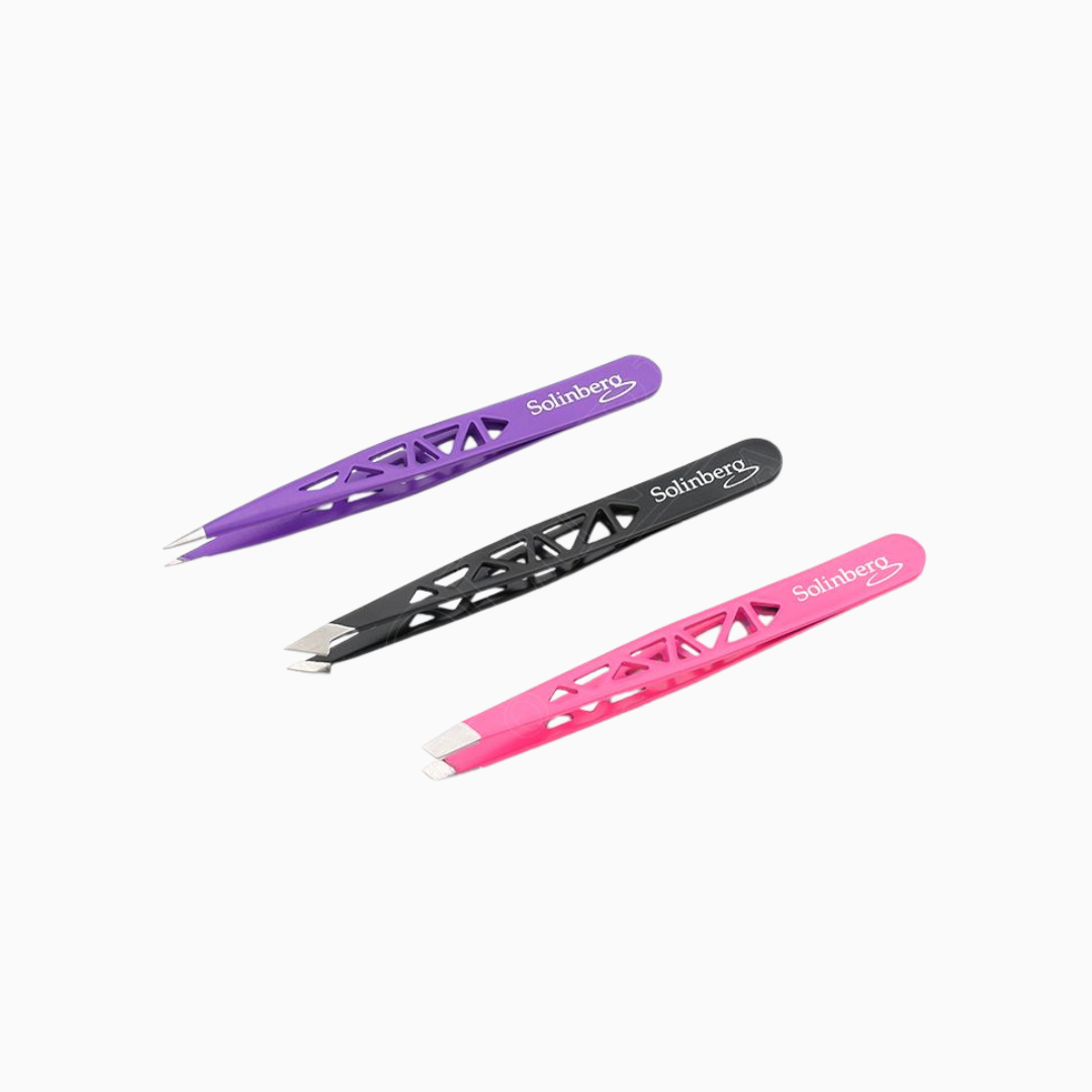 סט פינצטות מקצועיות לגבות | 3 יחידות