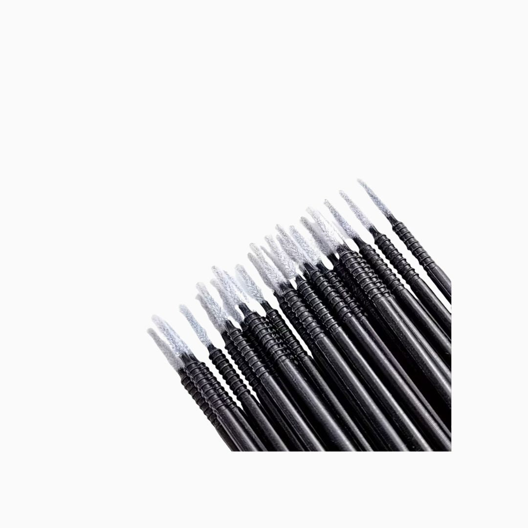 מיקרוברשים שחורים עם ראש ארוך | 100 יחידות