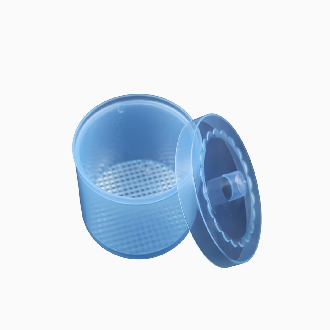 קופסה לחיטוי ושטיפת רולים להרמת ריסים | כחול