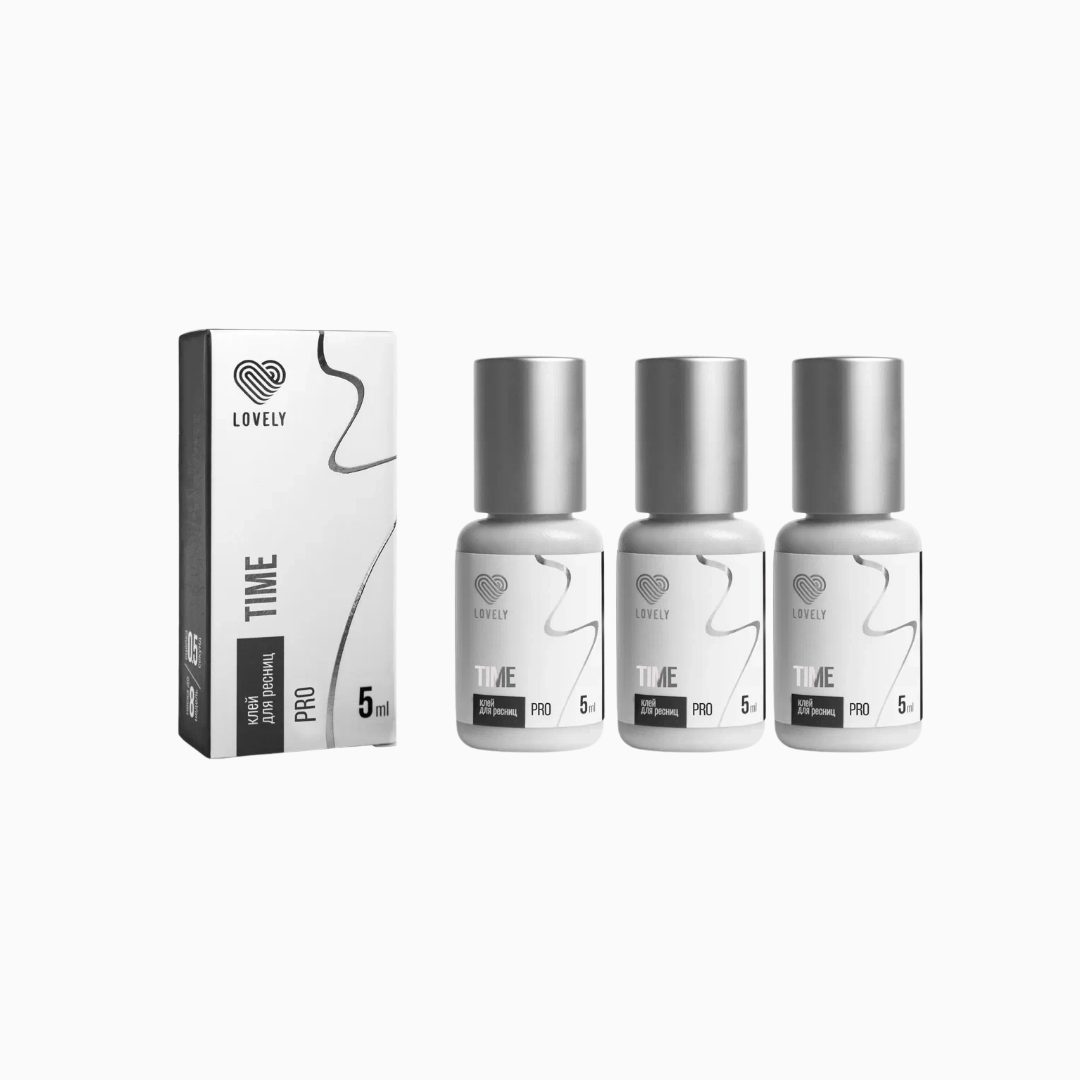 Time PRO | דבק להלחמת ריסים 5 מ״ל 3 יח׳