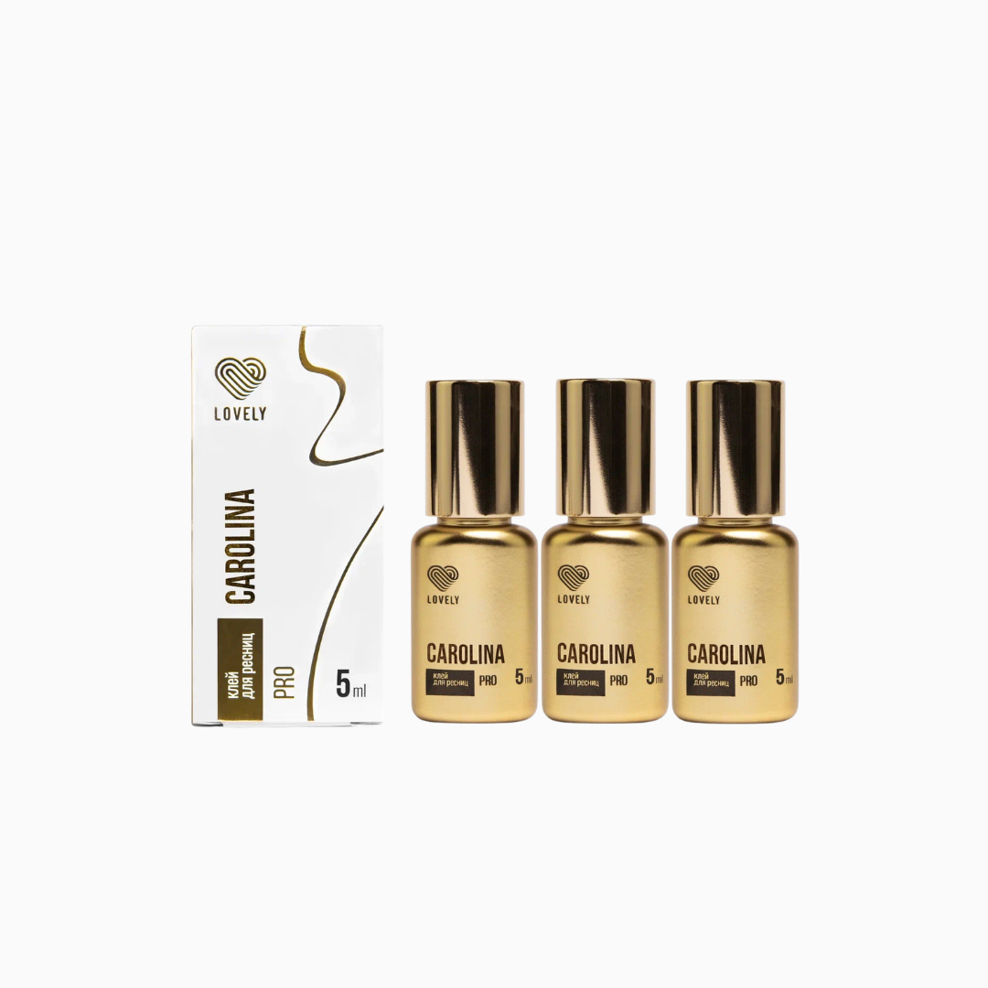كارولينا برو | غراء لتطويل الرموش ٥ مل ٣ قطع