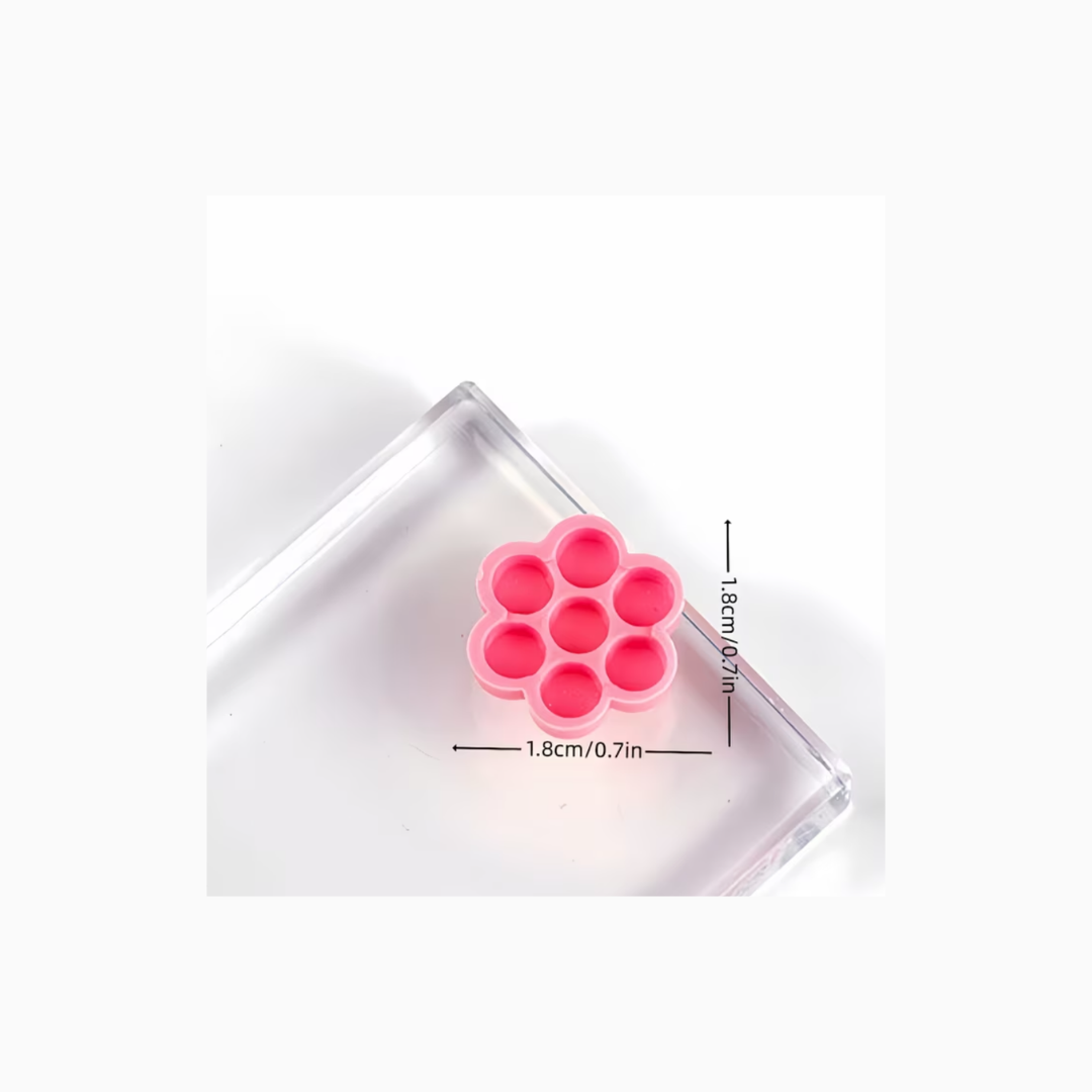 טבעות דבק סיליקון לפרח | 100 יח׳