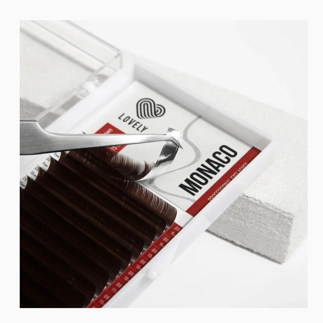 Eyelash Extensions Monaco Mix | ריסים להלחמה חום כהה מיקס