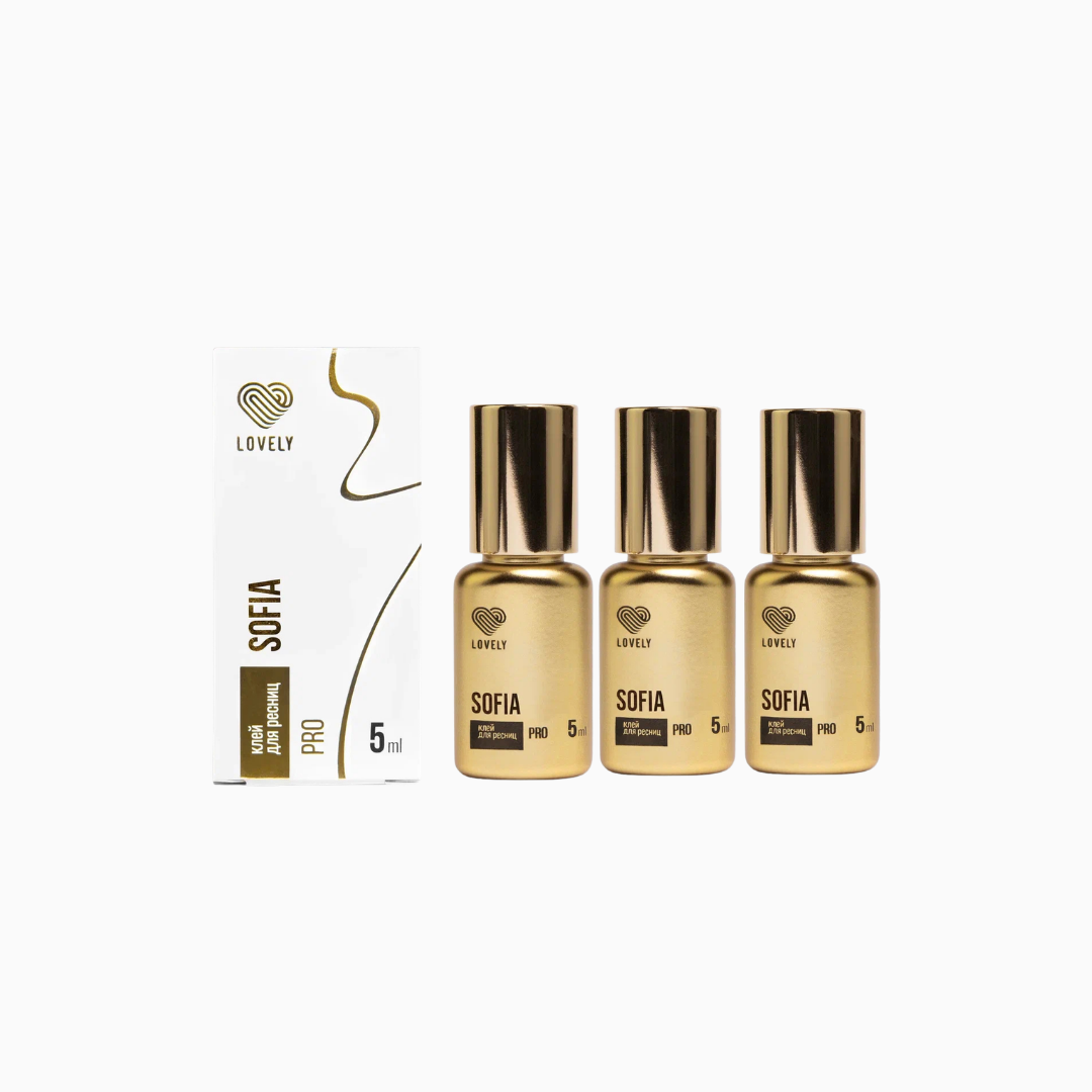 Sofia PRO | דבק להלחמת ריסים 5 מ״ל 3 יח׳