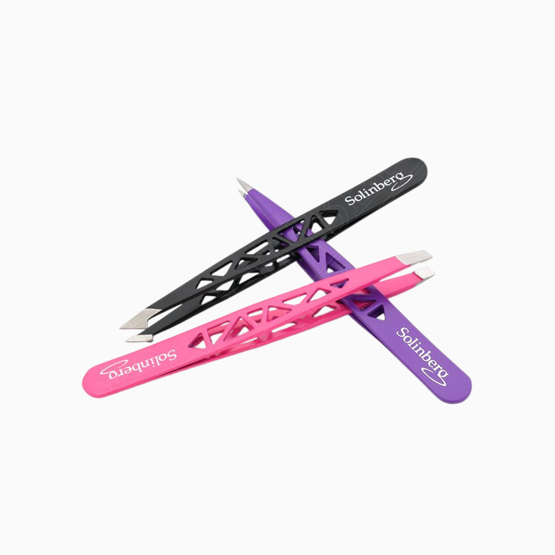 סט פינצטות מקצועיות לגבות | 3 יחידות