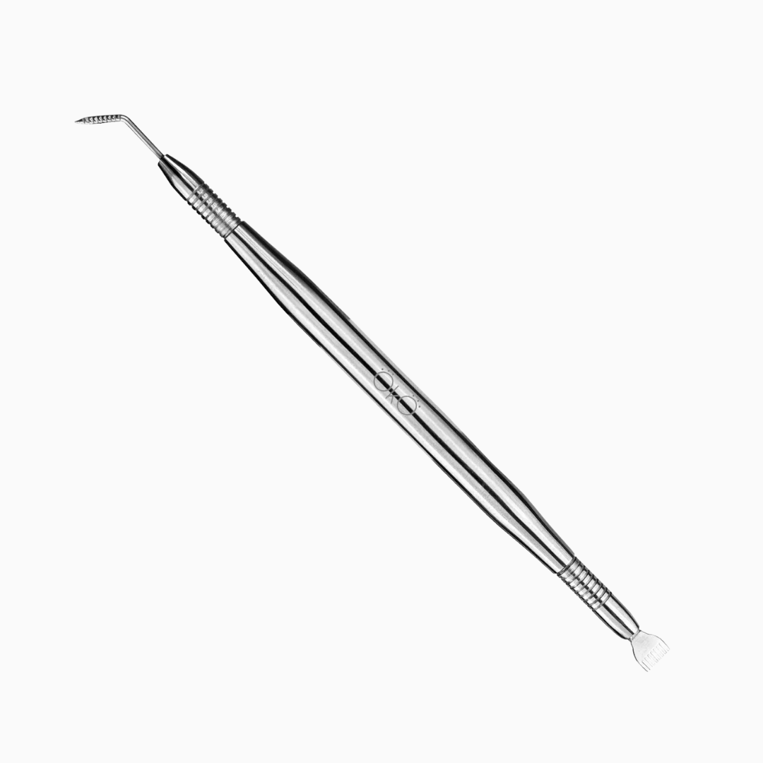 כלי מתכת מקצועי דו־צדדי להרמת ריסים