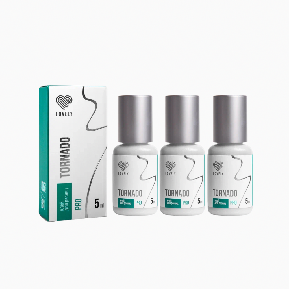 تورنادو برو | غراء لتطويل الرموش ٥ مل ٣ قطع