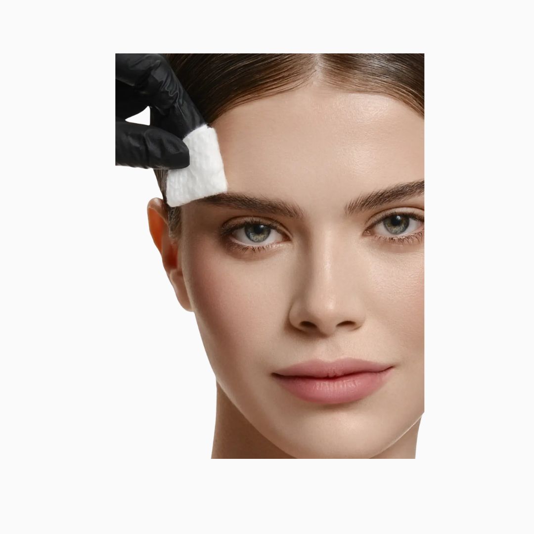 שמן לפני שעווה לגבות | שלב 3