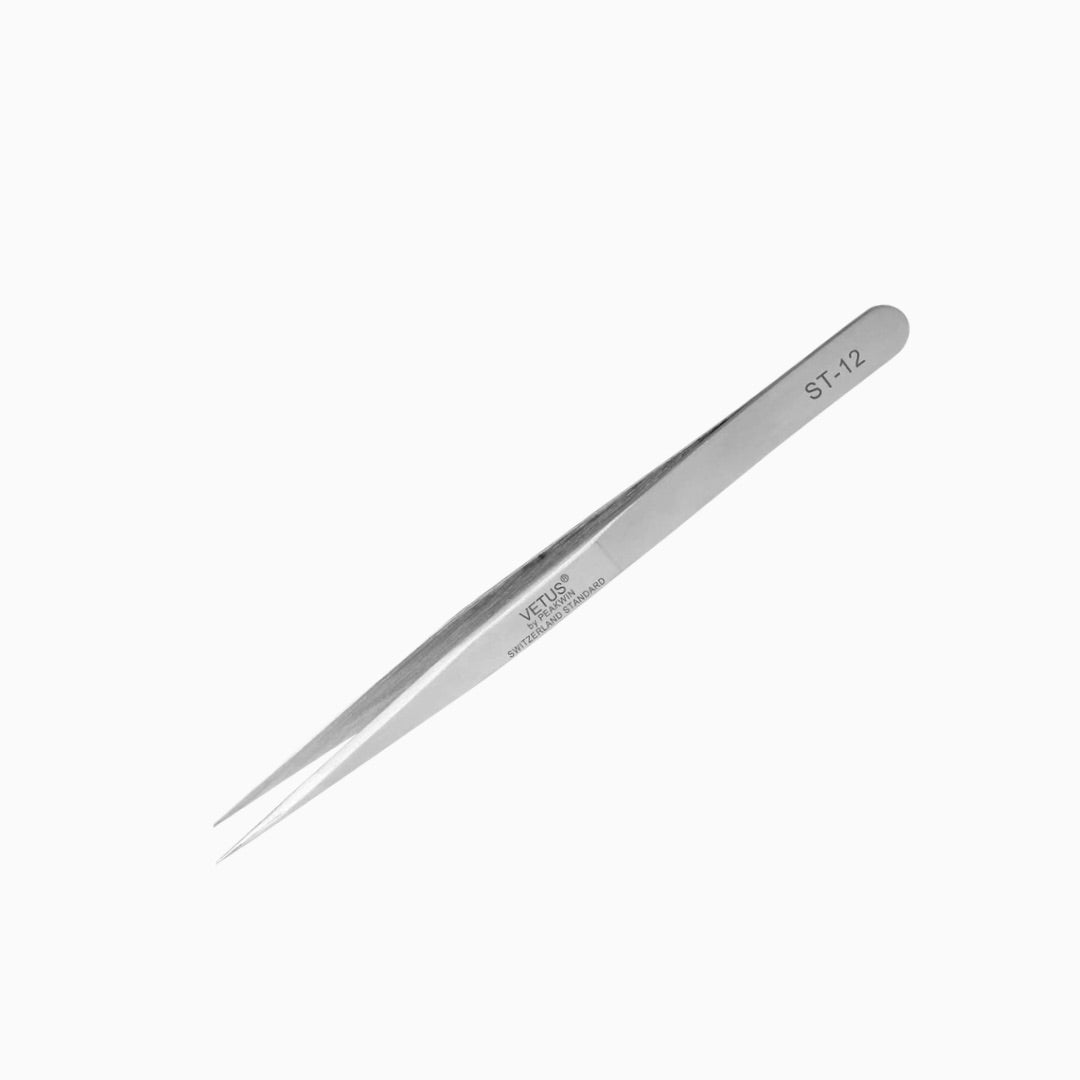 פינצטה Vetus ST-12 ישרה דקה להפרדת ריסים מקצועית