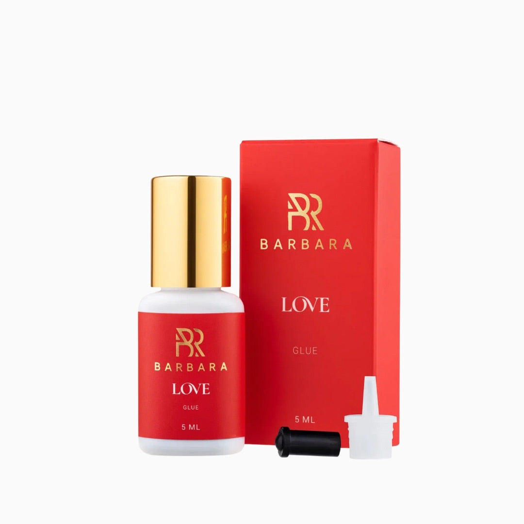 דבק להלחמת ריסים BARBARA Love 5 מ״ל צבע שחור מהירות 0.3 שניות