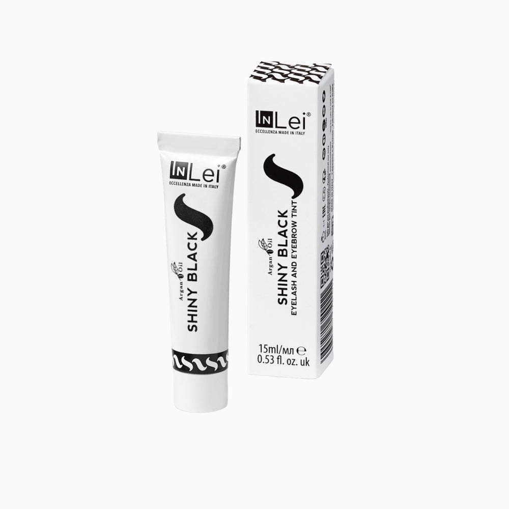 צבע מקצועי InLei Shiny Black לריסים וגבות – שפופרת ואריזה מקורית