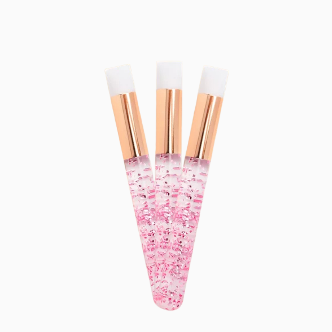 סט 3 מברשות לניקוי ריסים מוארכים