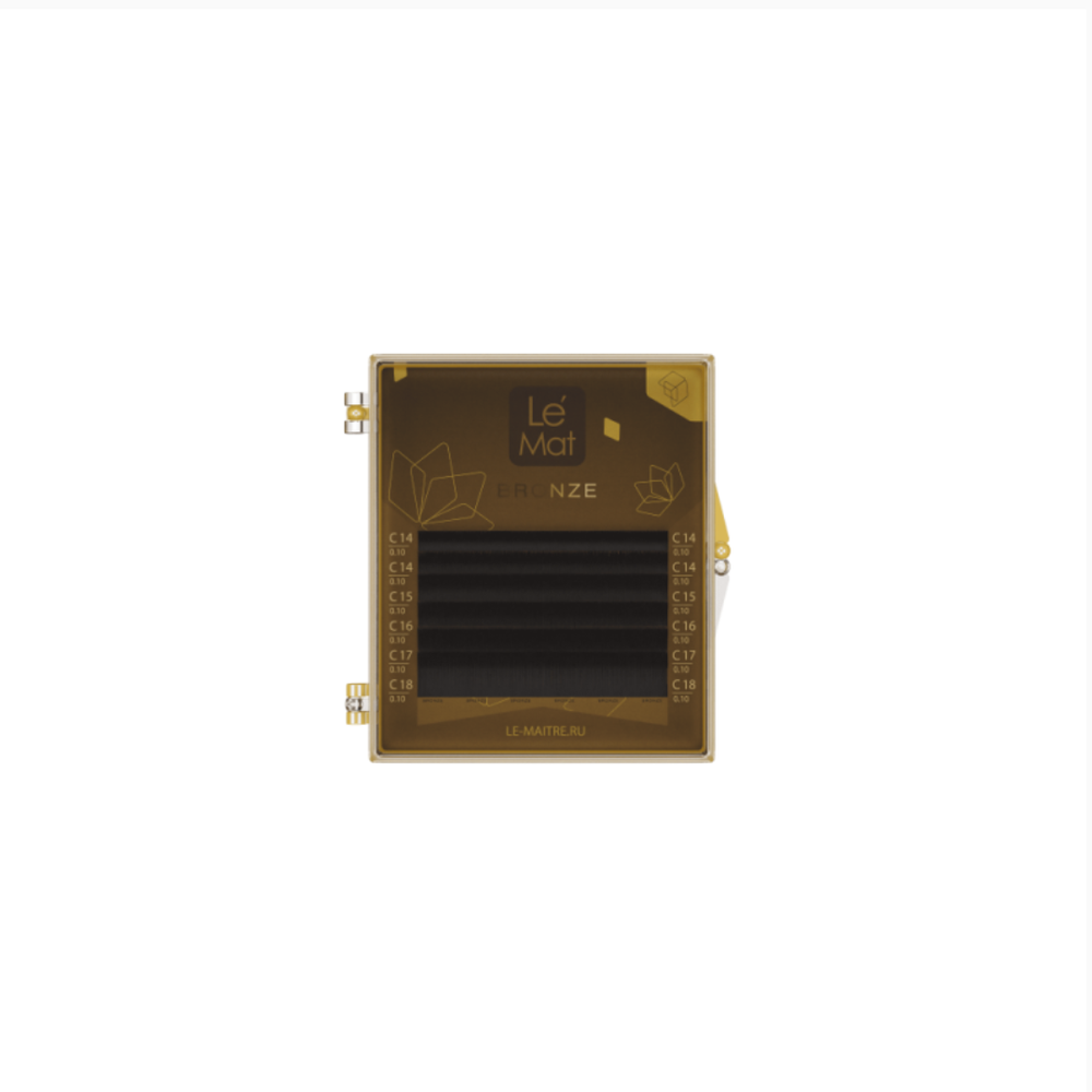 ריסי Le Maitre Bronze Dark Chocolate 6 שורות בגוון חום עמוק