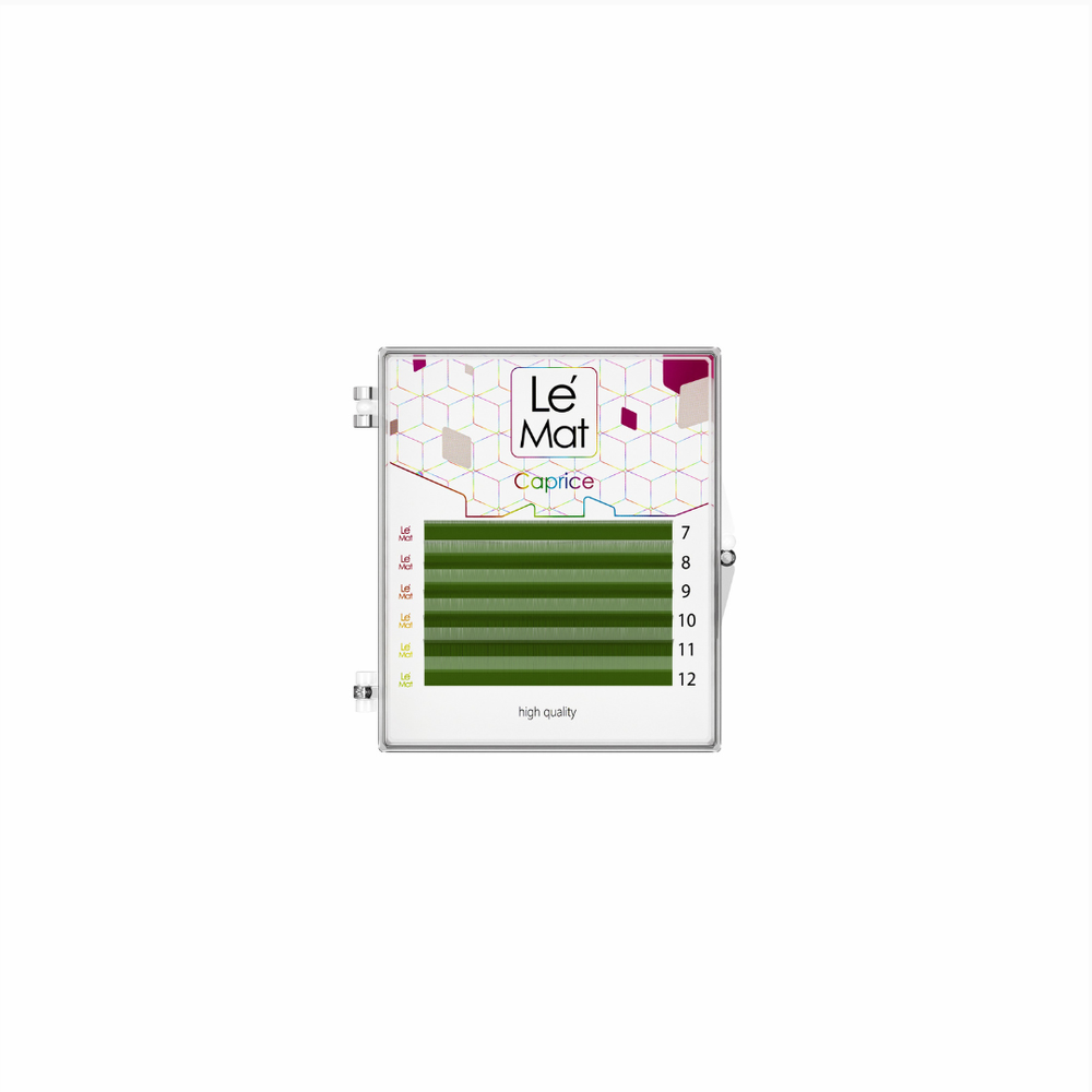 ריסי Le Maitre Caprice ירוק עמוק 0.10 C מיקס 10–14 מ"מ