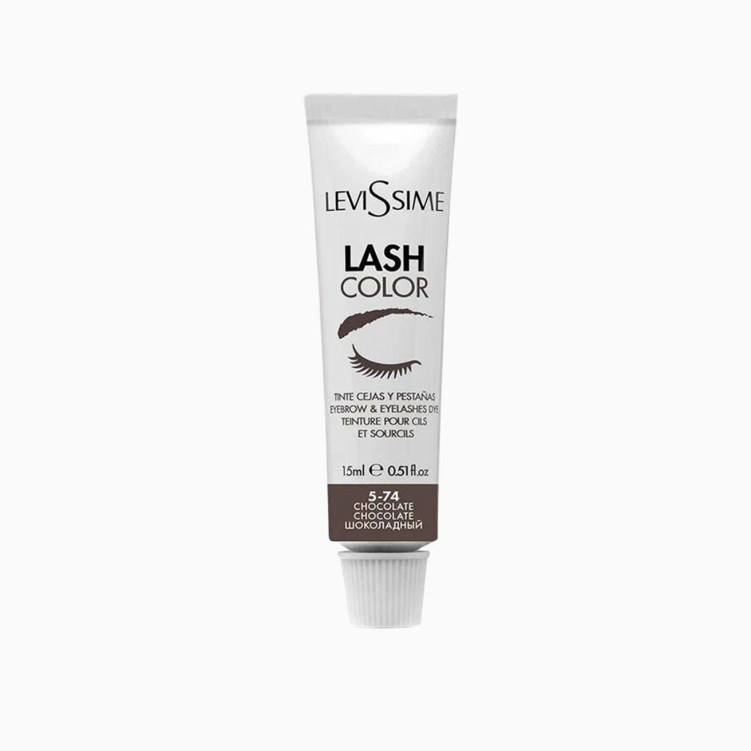 צבע שוקולד מקצועי לריסים ולגבות LeviSsime Lash Color № 5-74