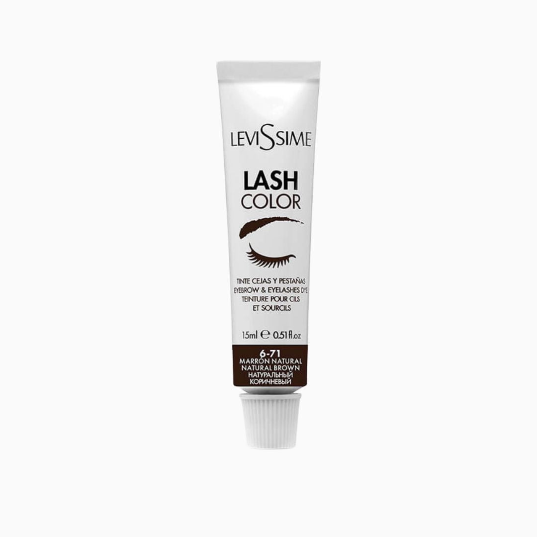 צבע חום טבעי מקצועי לריסים ולגבות LeviSsime Lash Color № 6-71