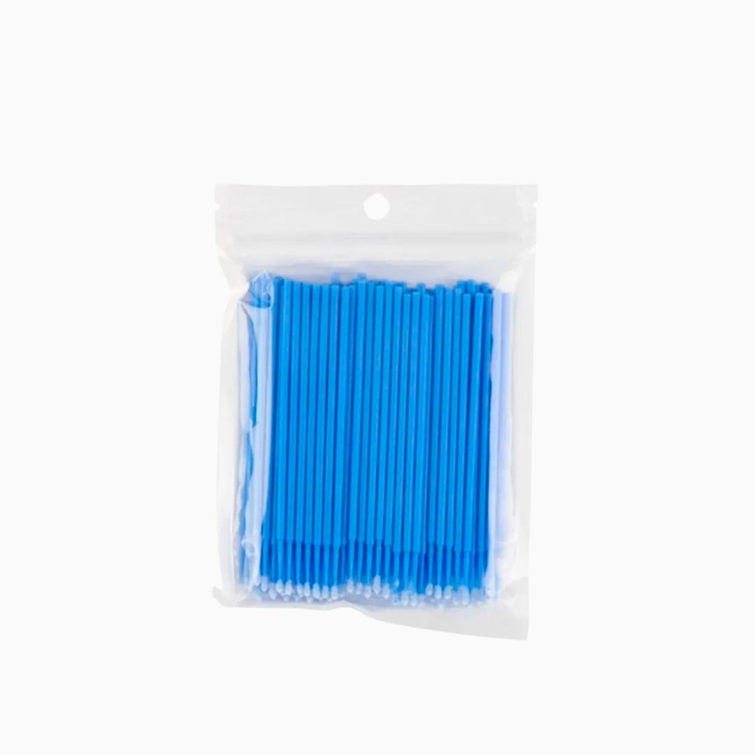 מיקרוברשים כחולים חד פעמיים לעבודה מדויקת בריסים וגבות