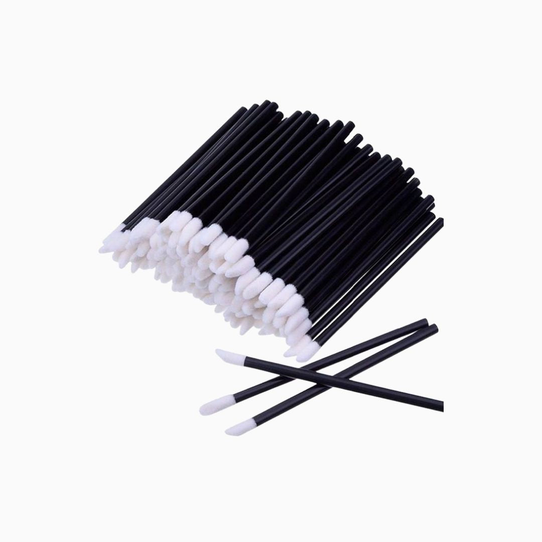 מיקרו אפליקטורים חד פעמיים שחורים עם ראש לבן לעבודה מדויקת