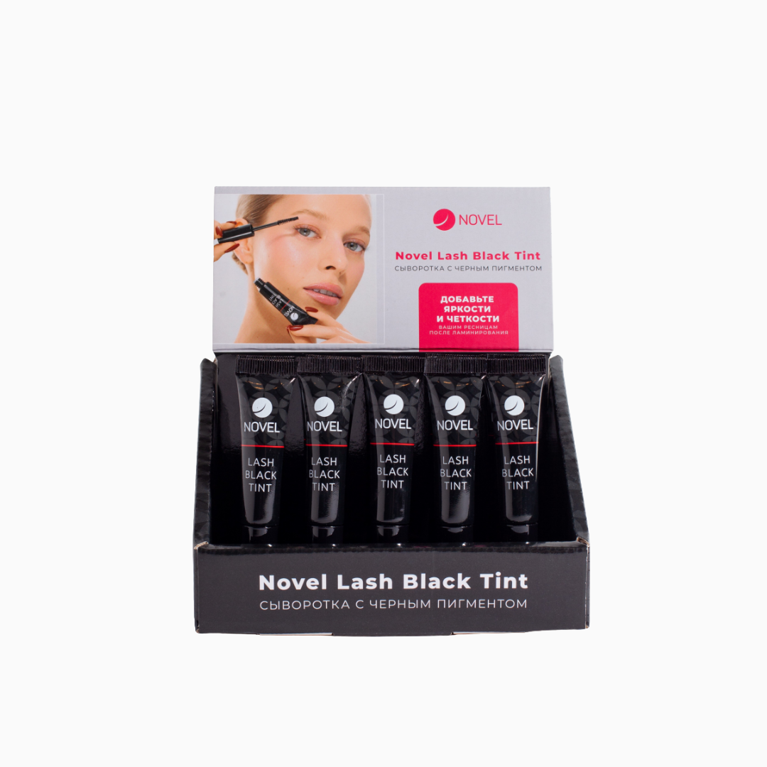 קרטין שחור לריסים Novel עם אפקט מסקרה והזנה