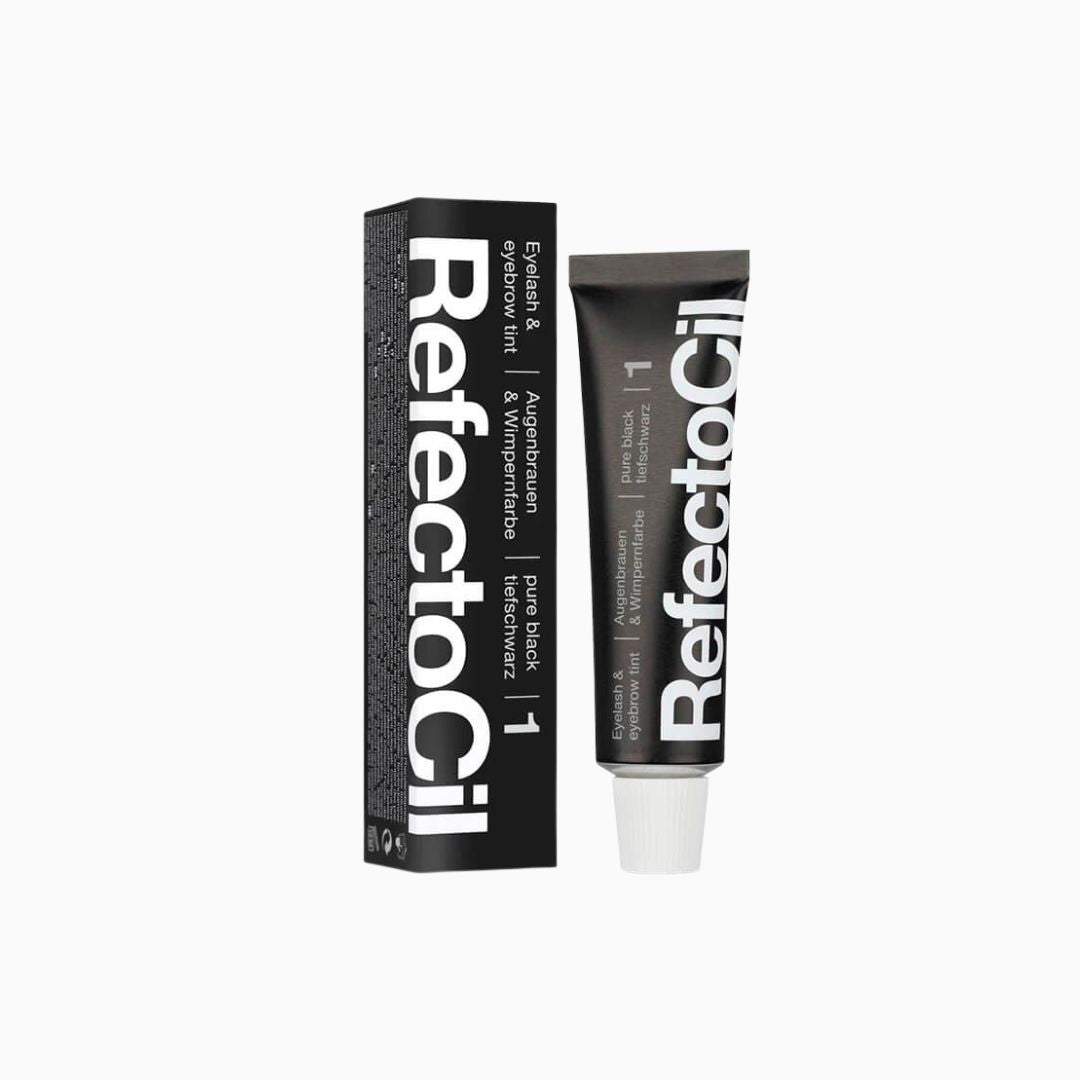 RefectoCil No.1 Pure Black צבע מקצועי לגבות ולריסים 15ml