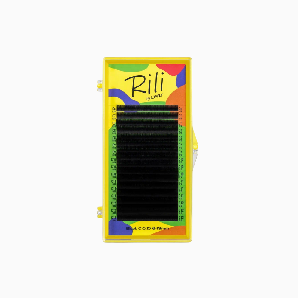 ריסי הלחמה Rili by Lovely מיקס 16 שורות שחור