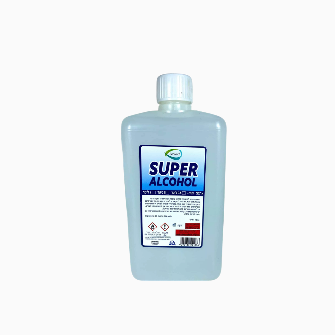 אלכוהול 95% SUPER ALCOHOL לחיטוי וניקוי