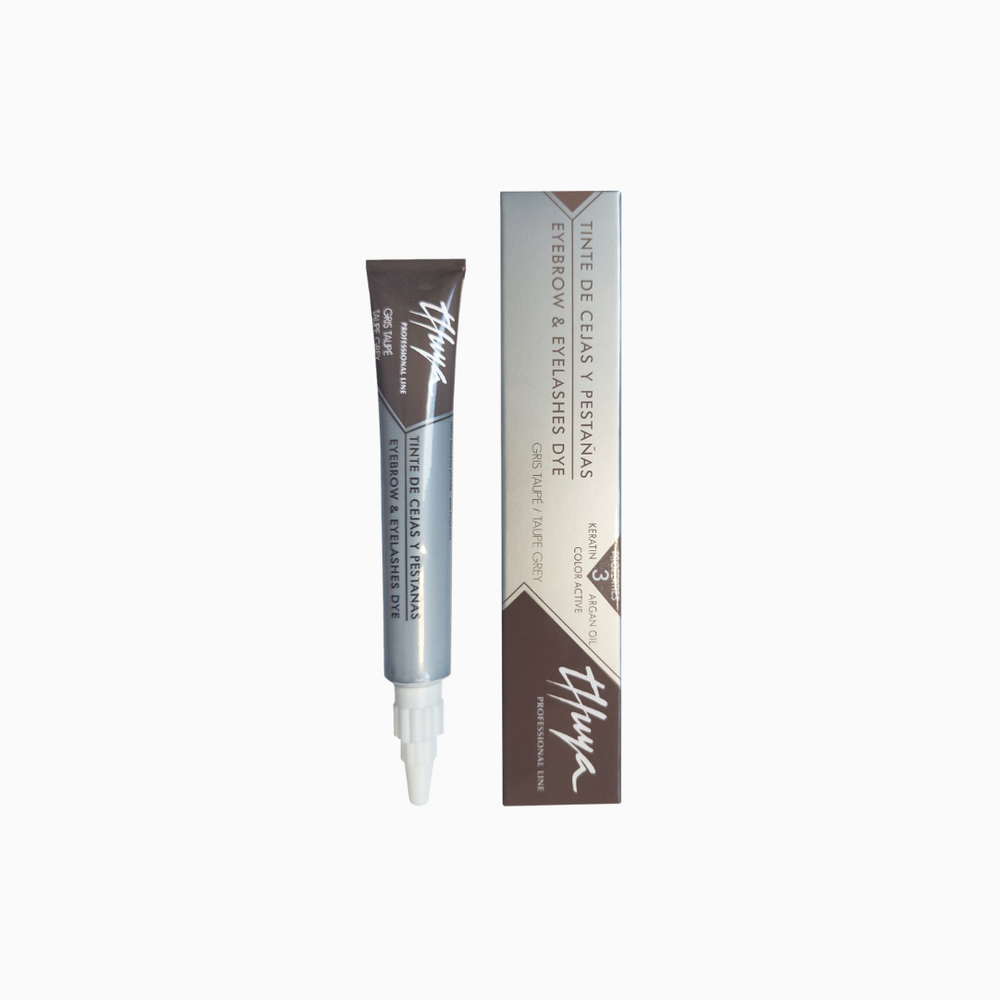 צבע מקצועי לגבות ולריסים Thuya בגוון טאופ אפרפר Taupe Grey באריזה מקורית