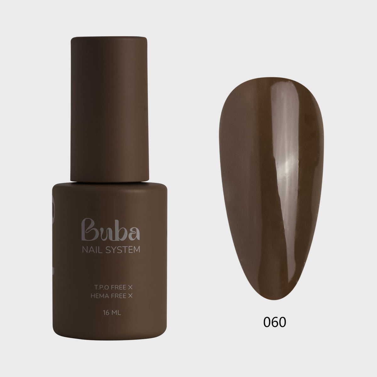 طلاء أظافر جل BUBA بحجم 16 مل، درجة 60