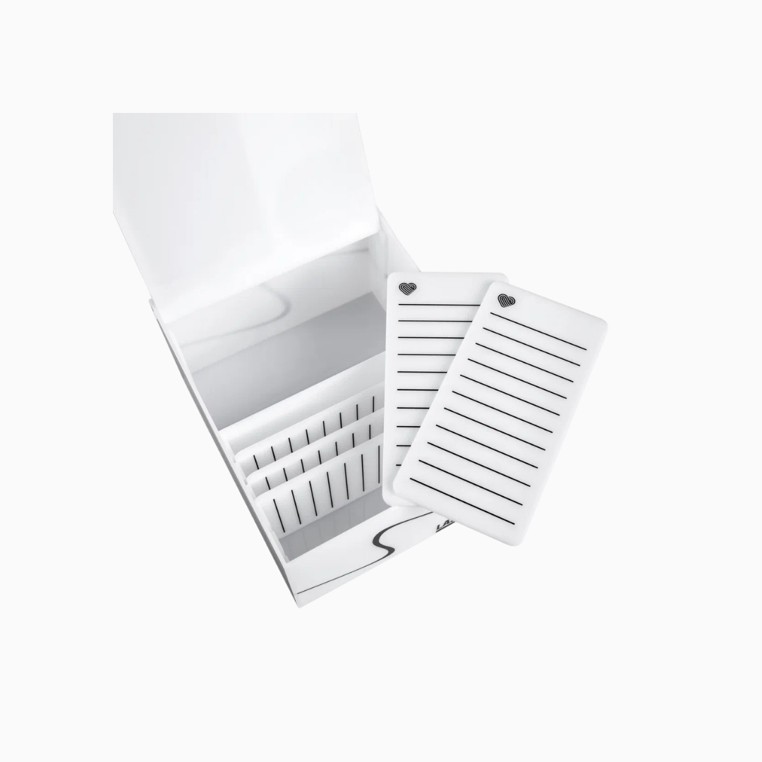 Lashbox Organizer | קופסת + 5  פלטות עבודה לריסים