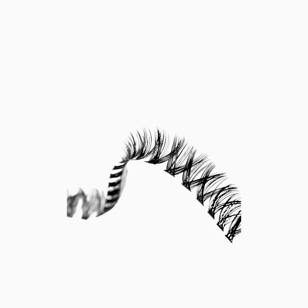 OH! MY LASH Twins | مجموعة رموش على شكل مجموعات سوداء مع غراءين