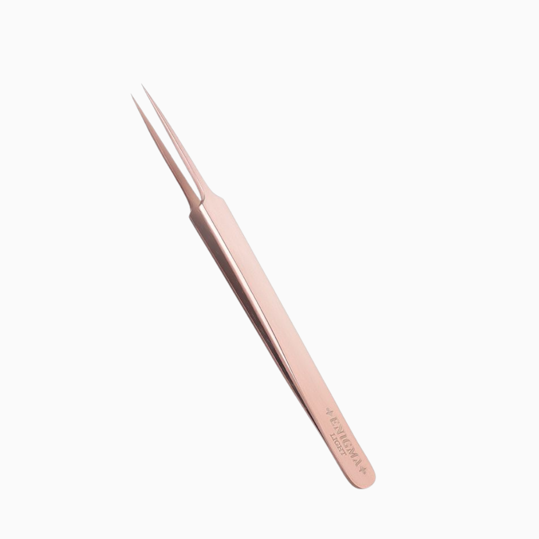 Enigma Light Straight A Rose Gold | פינצטה ישרה לריסים