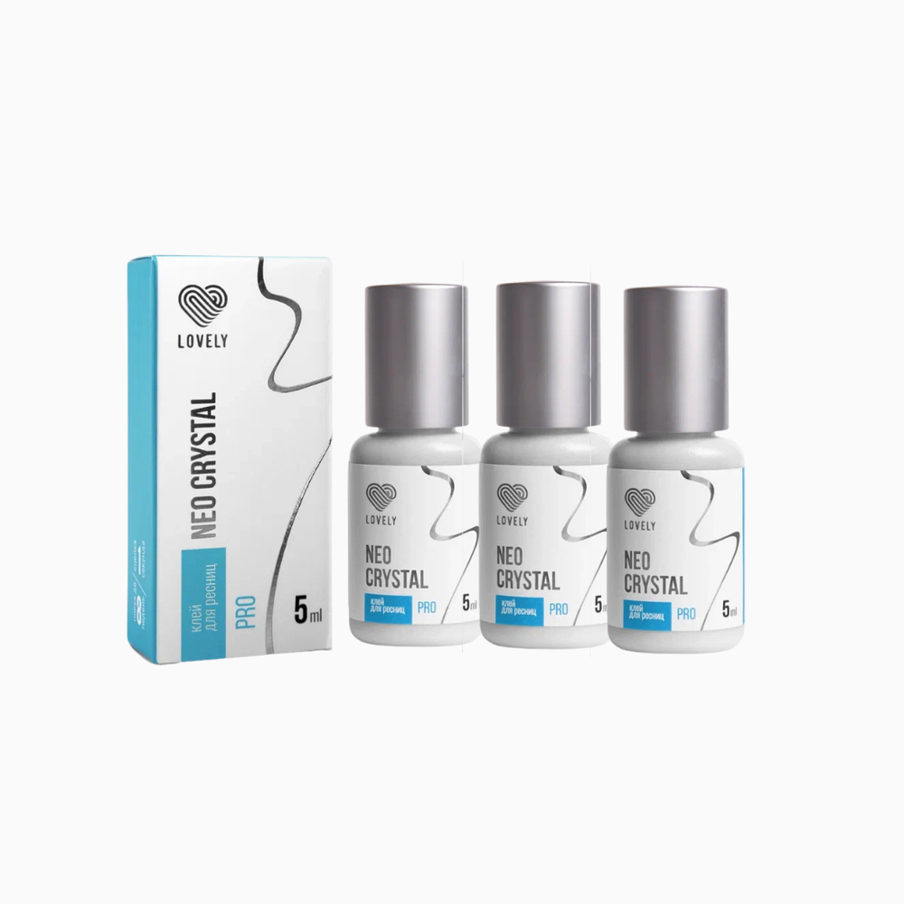 Neo Crystal PRO | דבק להלחמת ריסים 5 מ״ל 3 יח׳