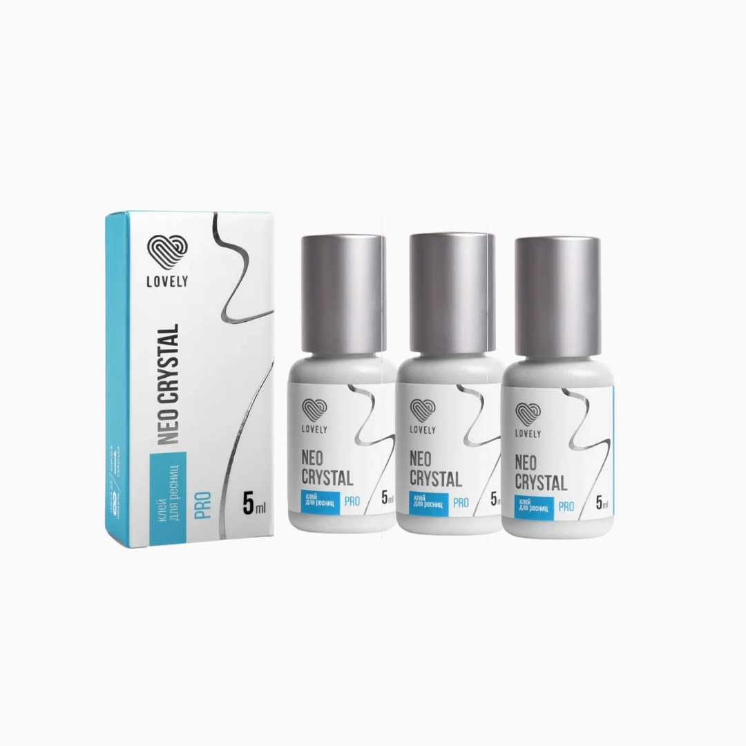 Neo Crystal PRO | דבק להלחמת ריסים 5 מ״ל 3 יח׳