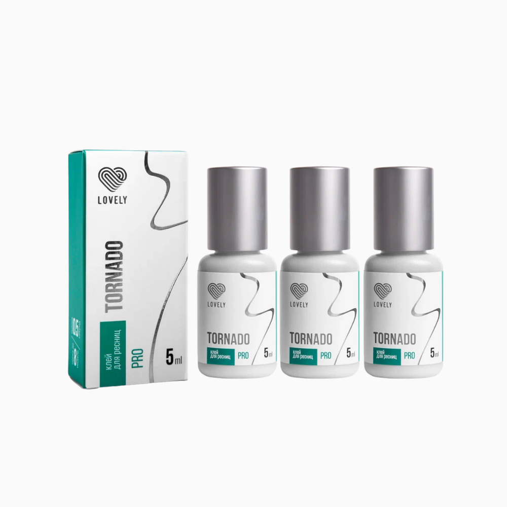 Tornado PRO | דבק להלחמת ריסים 5 מ״ל 3 יח׳