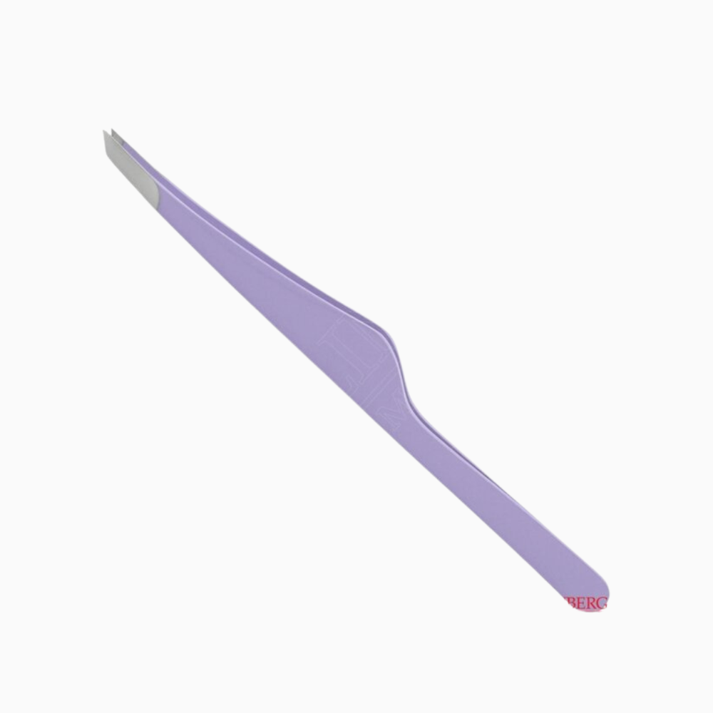 G809Z | פינצטת גבות מקצועית קצה אלכסוני סגול