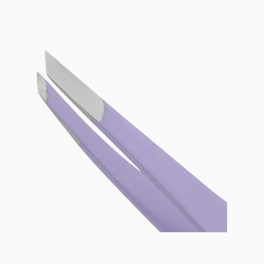 G809Z | פינצטת גבות מקצועית קצה אלכסוני סגול