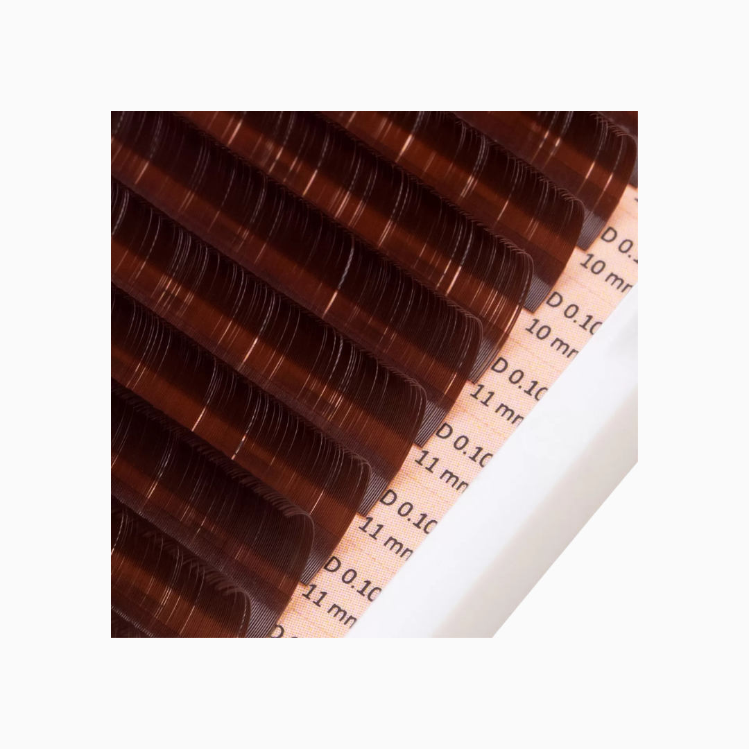 Eyelash Extensions Dark Brown | ריסים להלחמה אורך בודד