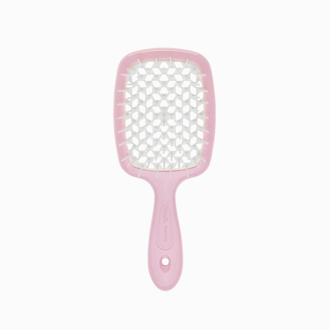 Superbrush Small Pastel Pink with White | فرشاة للشعر