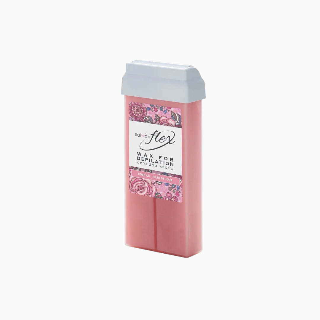 Flex Creamy Rose Warm Wax Cartridge 100ml | شمع دافئ كريمي بالورد في خرطوشة