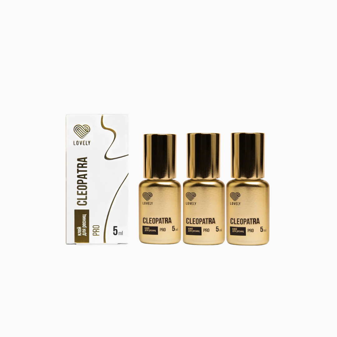 Cleopatra PRO |  דבק להלחמת ריסים 5 מ״ל 3 יח׳