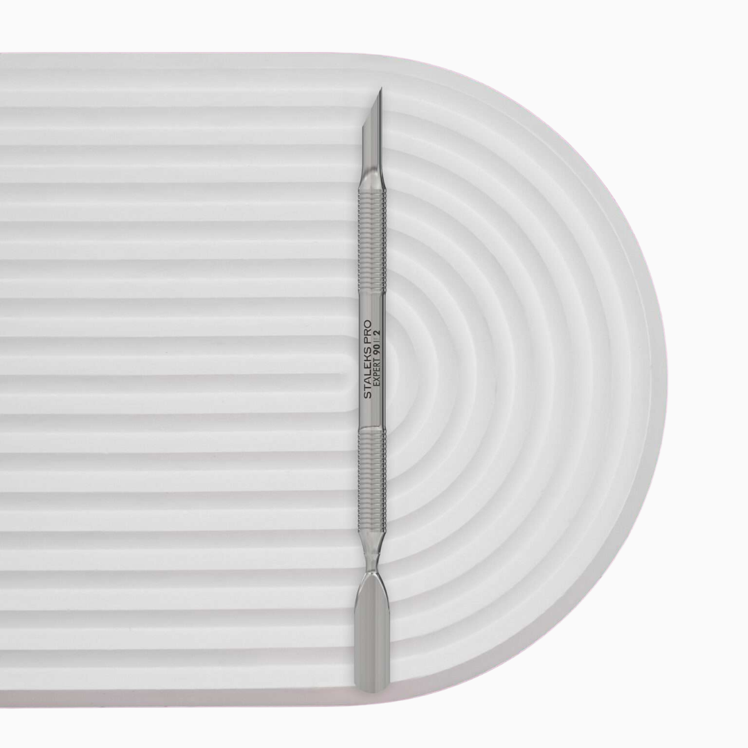 דוחף עור מניקור EXPERT 90 TYPE 2 – דוחף משופע ודוחף רחב מעוגל