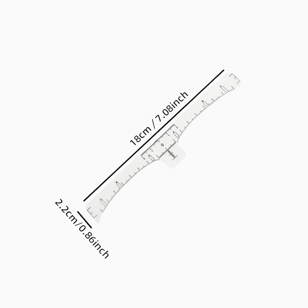 סרגלים חד-פעמיים למיפוי גבות | 25 יחידות