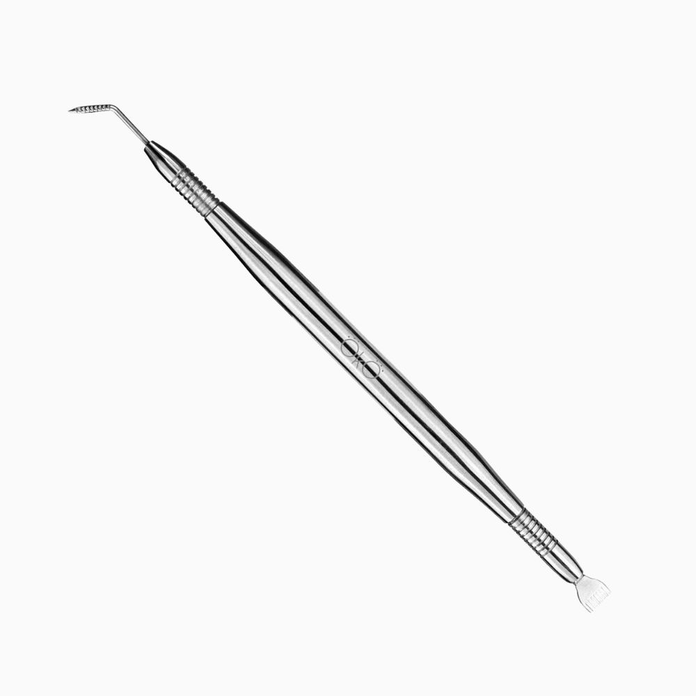 כלי מתכת מקצועי דו־צדדי להרמת ריסים