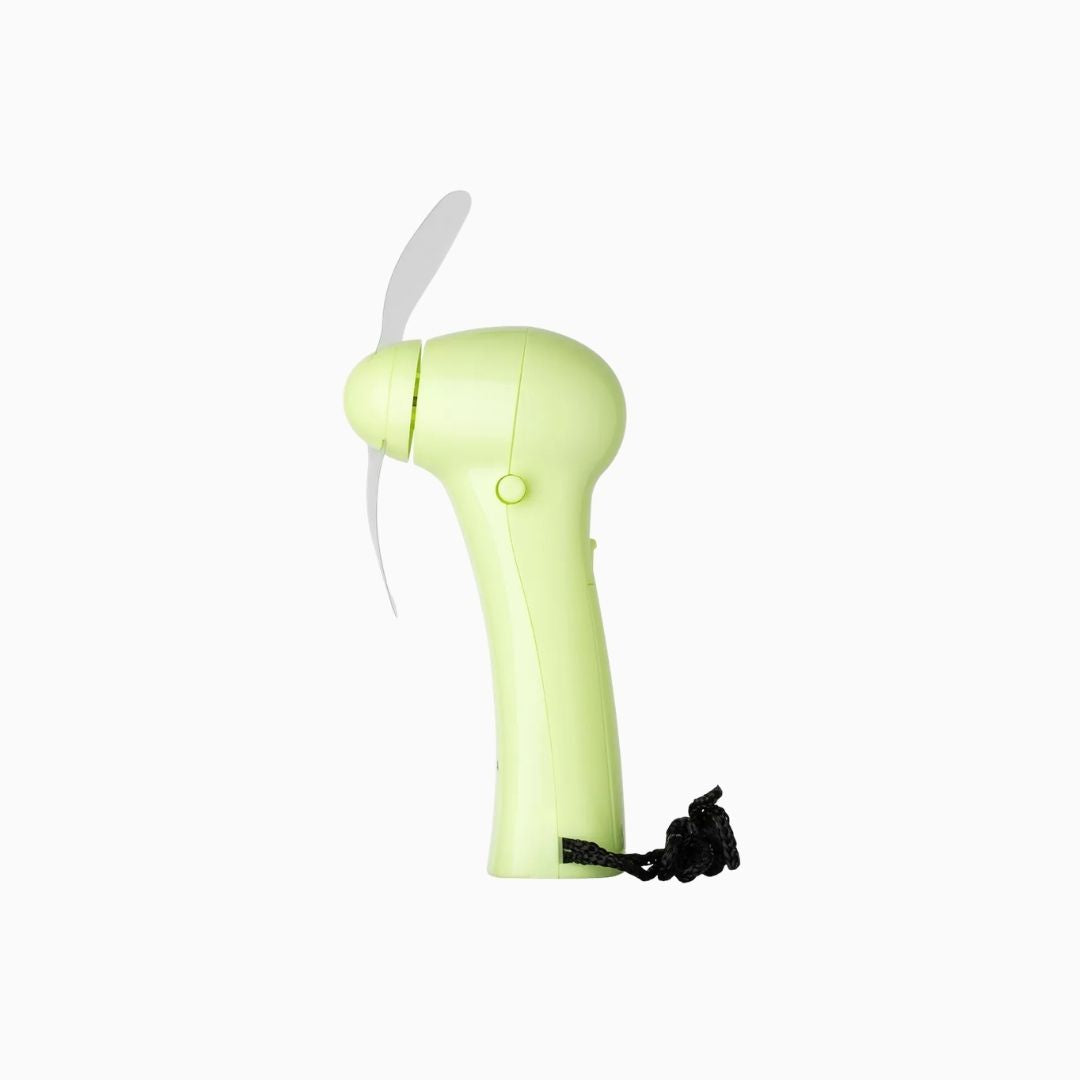 מיני מאוורר ידני לריסים | ירוק