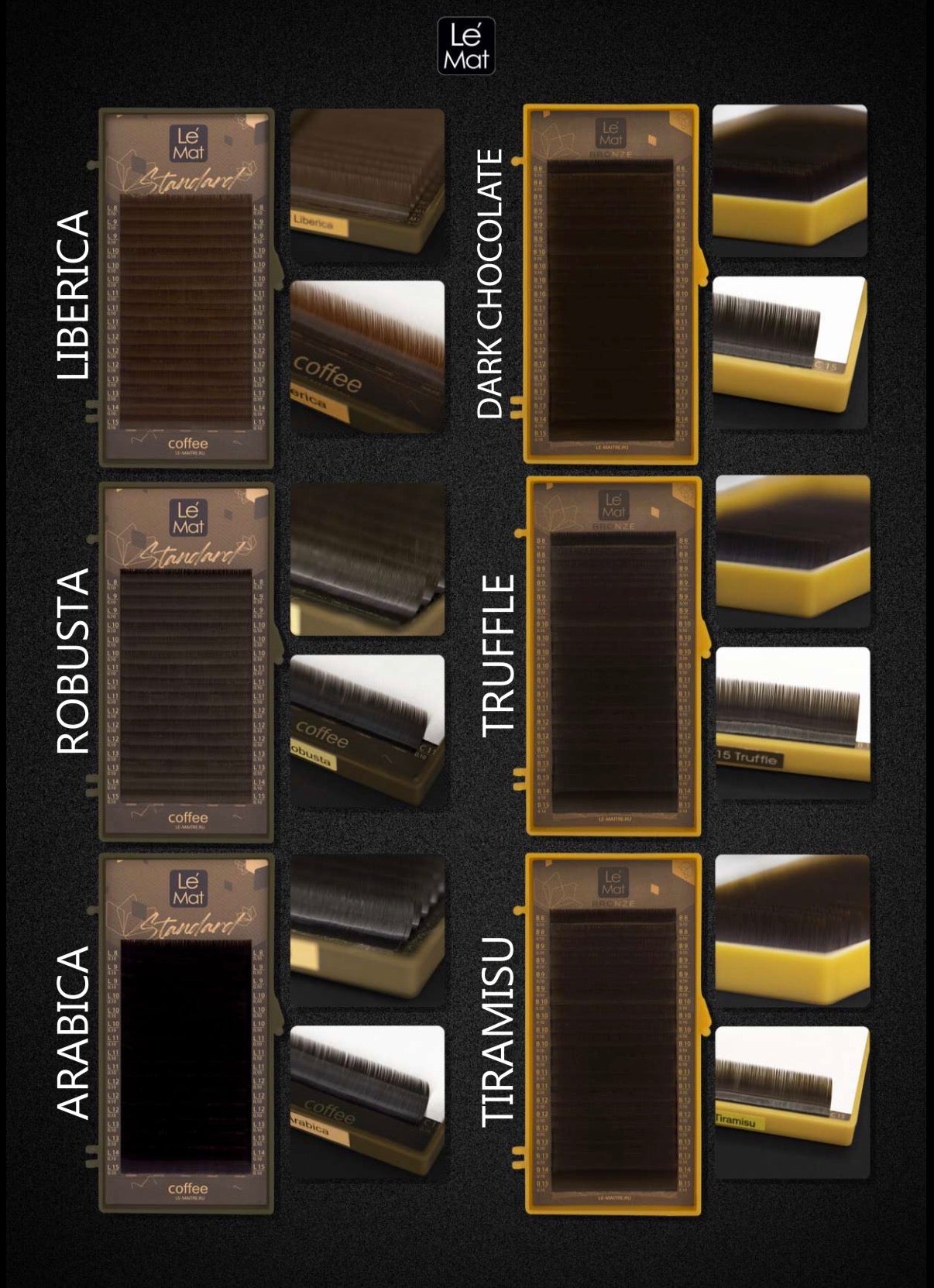 Truffle Bronze Brown | ריסים להלחמה אורך בודד