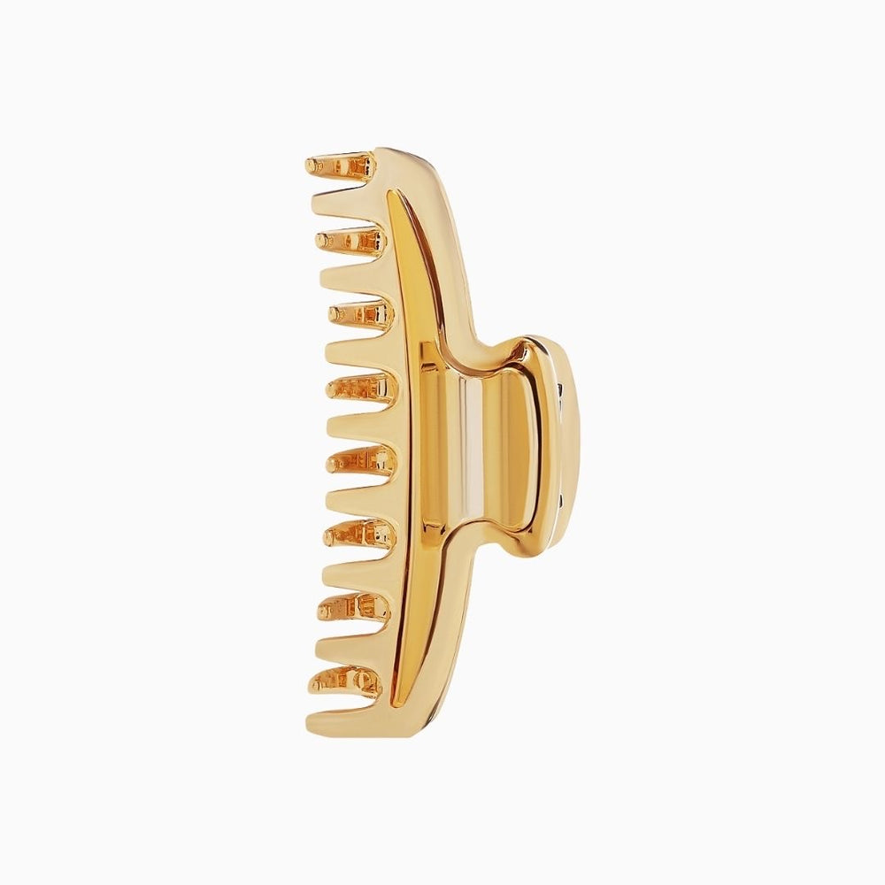 Hair Clip Gold Marble 9.5×3.5