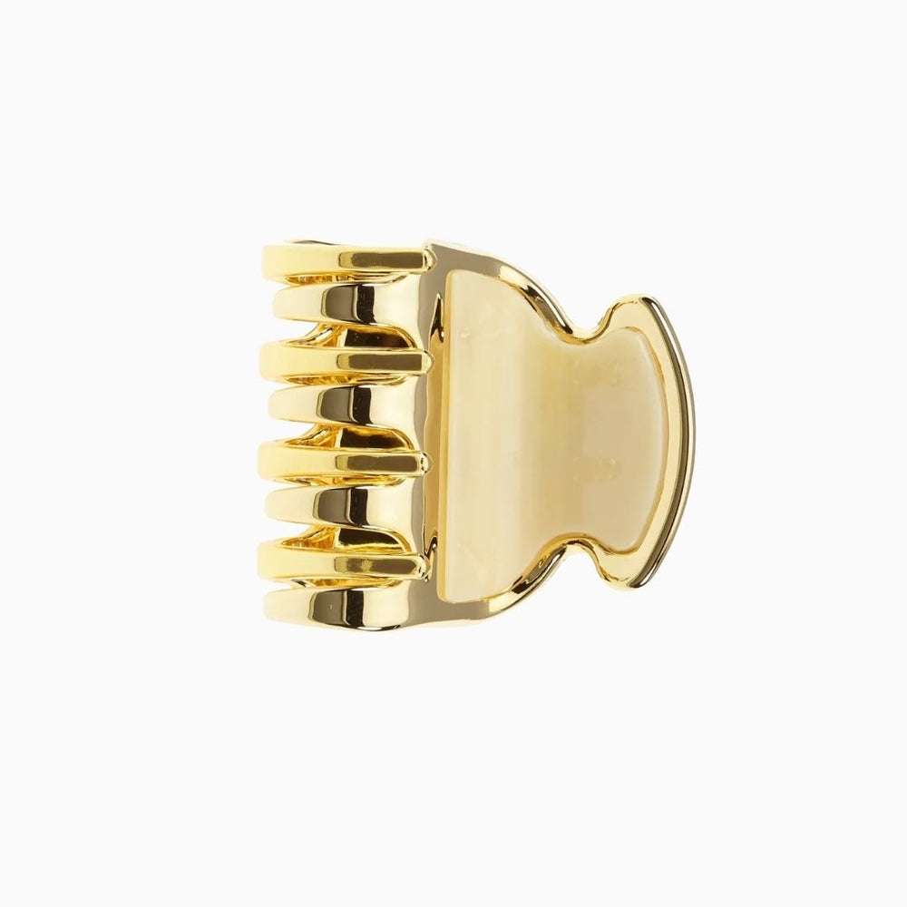 Hair Clip Gold Marble 4.5×4 