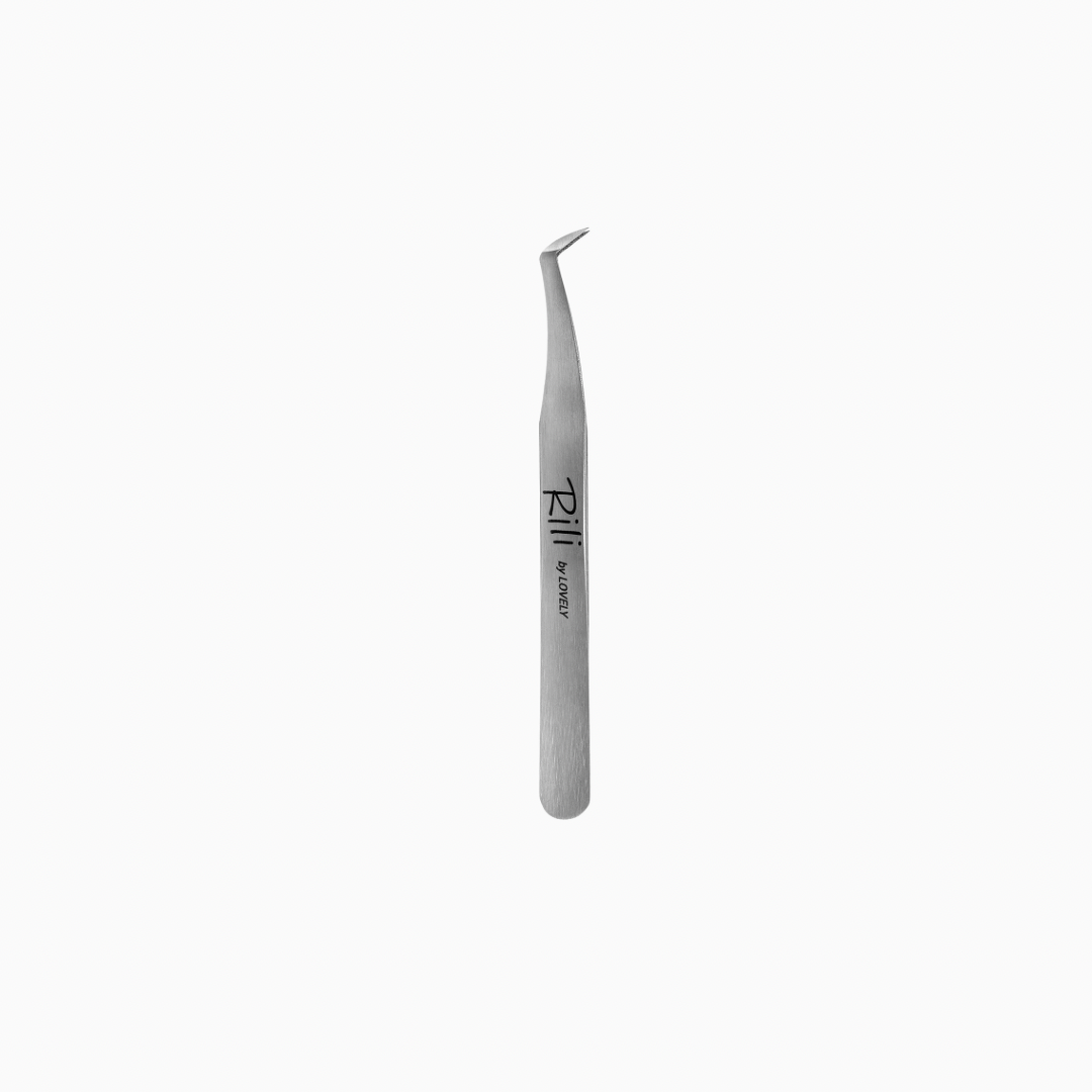 Rili NanoFiber | ملقط لتركيب الرموش برأس على شكل حرف L