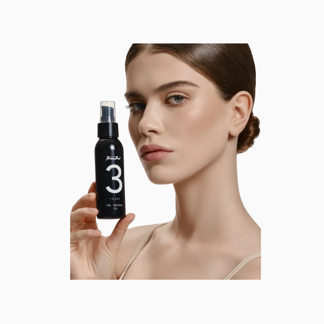 שמן לפני שעווה לגבות | שלב 3